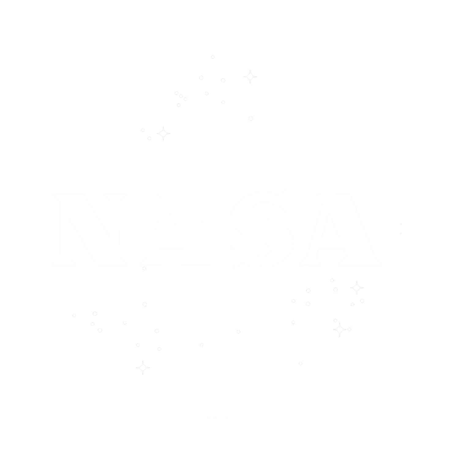 nasa logo white